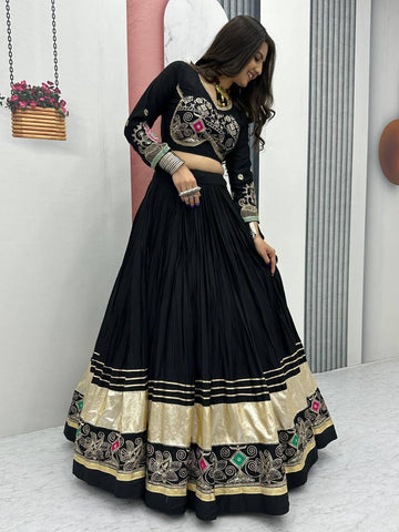 Festive Special Pure Cotton with 6 Meter Huge Flair Ready to Wear Lehenga Choli Set