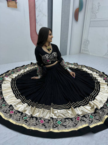 Festive Special Pure Cotton with 6 Meter Huge Flair Ready to Wear Lehenga Choli Set
