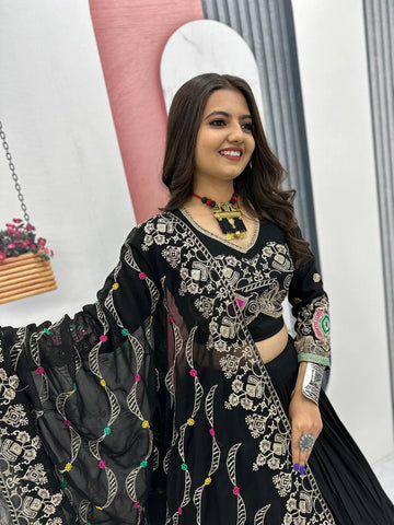Festive Special Pure Cotton with 6 Meter Huge Flair Ready to Wear Lehenga Choli Set