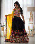 Premium Faux Georgette Silk with Original Mirror & Thread work Lehenga Choli Set