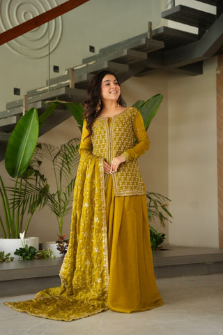 Premium Fendy Silk with Rich Beads Embroidered work Women Suit Set