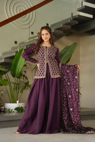 Premium Fendy Silk with Rich Beads Embroidered work Women Suit Set