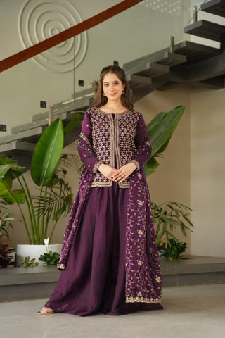 Premium Fendy Silk with Rich Beads Embroidered work Women Suit Set