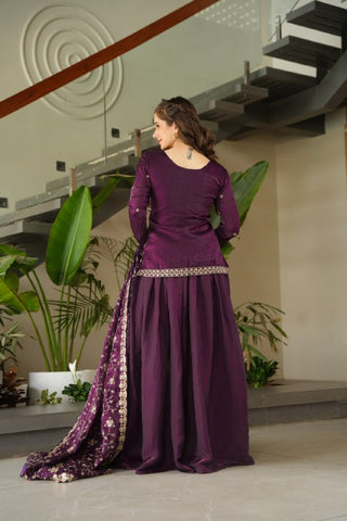 Premium Fendy Silk with Rich Beads Embroidered work Women Suit Set