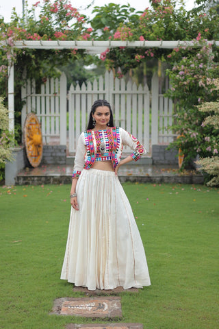 Festive Special Roman With Attractive Gota-Patti Lace Work with 6 Meter Big Flair Lehenga Choli Set