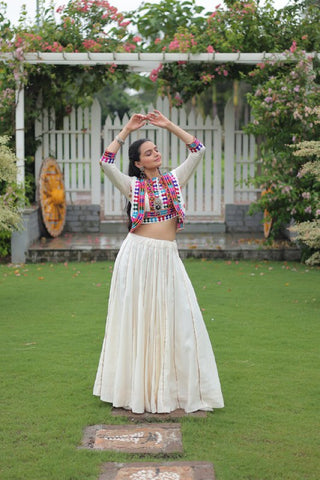 Festive Special Roman With Attractive Gota-Patti Lace Work with 6 Meter Big Flair Lehenga Choli Set