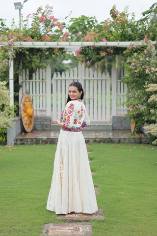Festive Special Roman With Attractive Gota-Patti Lace Work with 6 Meter Big Flair Lehenga Choli Set