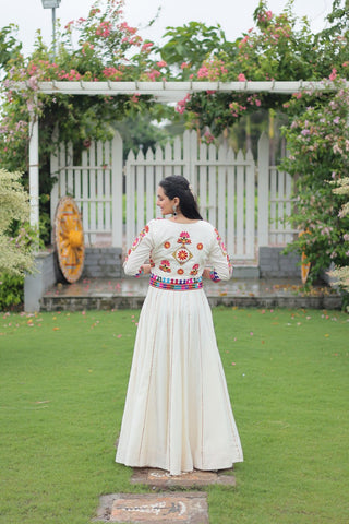 Festive Special Roman With Attractive Gota-Patti Lace Work with 6 Meter Big Flair Lehenga Choli Set