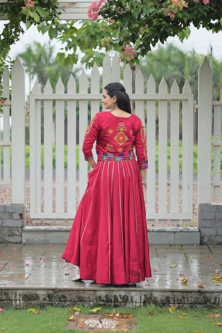 Festive Special Roman With Attractive Gota-Patti Lace Work with 6 Meter Big Flair Lehenga Choli Set