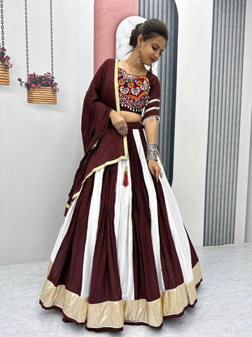 Navratri Special Pure Cotton with 6 Meter Huge Flair Ready to Wear Lehenga Choli Set