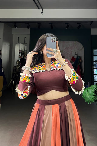 Beautiful Navratri Designer Pure Rayon Readymade Traditional Lehenga Choli