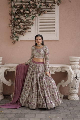 Embrace Tradition With A Party Wear Lehenga Choli With Dupatta