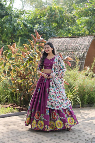 The Elegance Printed Designer Lehenga Choli