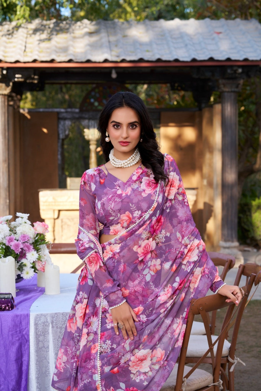 Pearl Elegance Saree Ethnic Wear Collection By Acriine