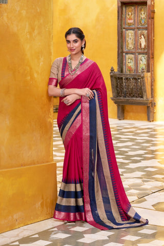 Royal Zari Cotton Saree Explore Acriine Ethnic Collection