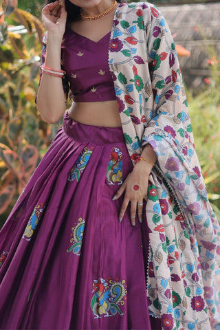 The Elegance Printed Designer Lehenga Choli