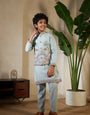Pista Green Koti Kurta Set For Festive Wear