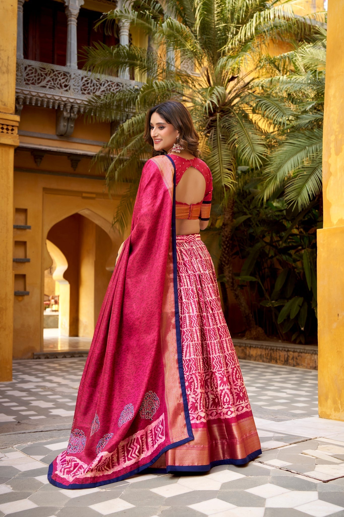 Heritage Batik Dola Silk Lehenga Choli