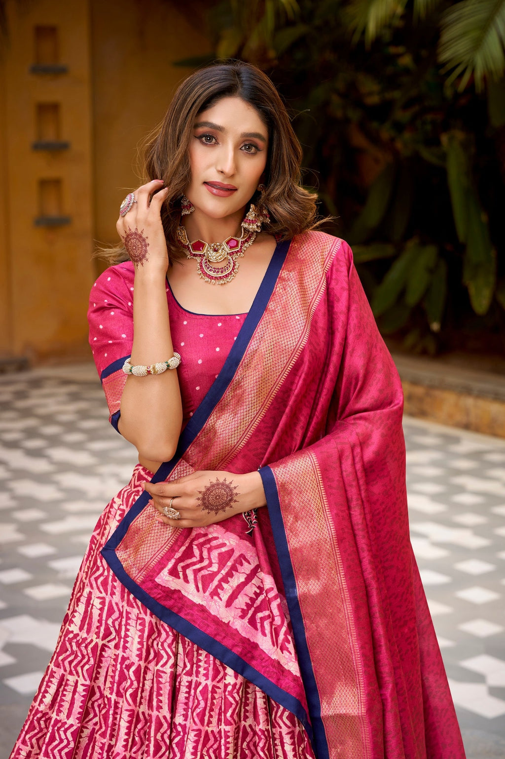 Heritage Batik Dola Silk Lehenga Choli