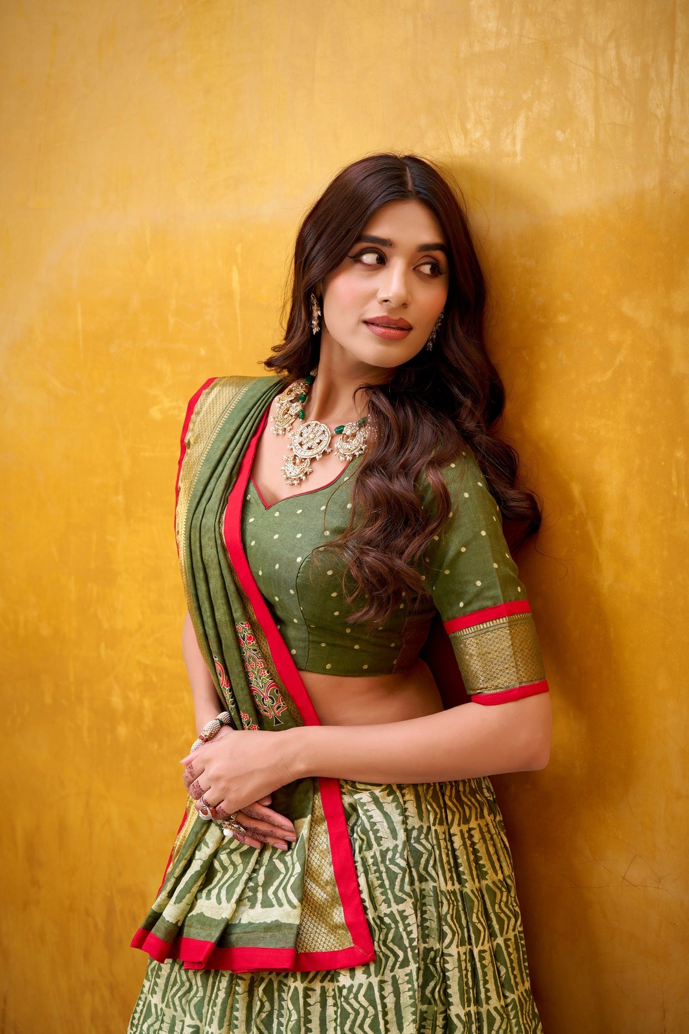 Heritage Batik Dola Silk Lehenga Choli