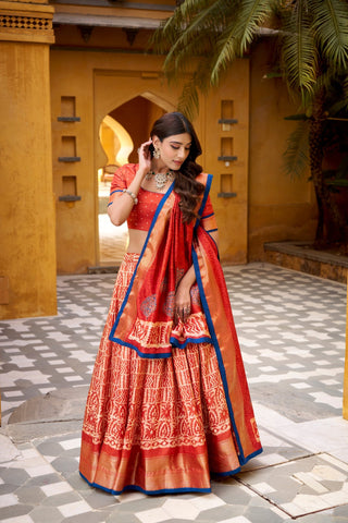 Heritage Batik Dola Silk Lehenga Choli