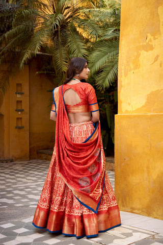 Heritage Batik Dola Silk Lehenga Choli