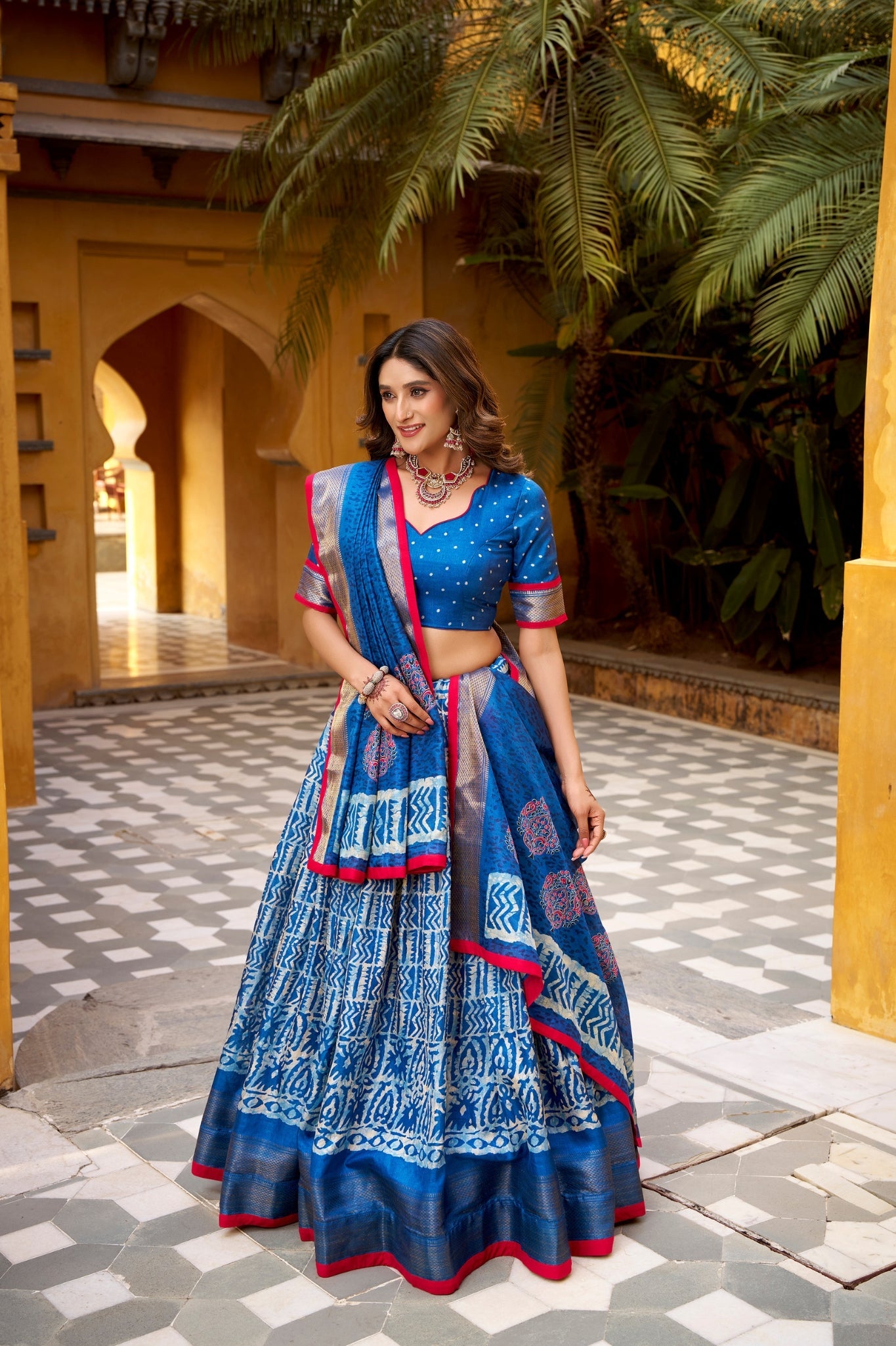 Heritage Batik Dola Silk Lehenga Choli