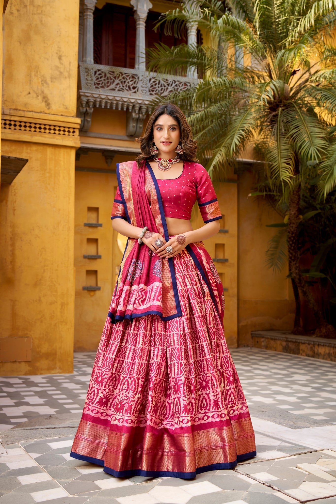 Heritage Batik Dola Silk Lehenga Choli