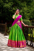 Poly Cotton Zari Weaving Work Beautiful Lehenga Choli