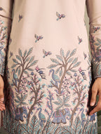 Beige Embroidered Work Beautiful Kurta for Men
