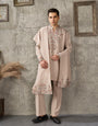 Beige Japanese Lachka Kurta Dupatta Set | Tulip Designer