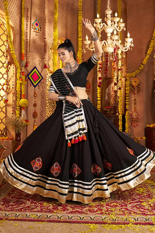 Premium Black Chaniya Choli Set for Navratri Special