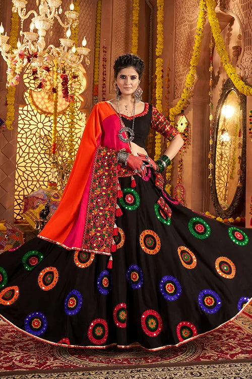 Black Color Traditional Chaniya Choli for Navratri