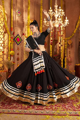 Premium Black Chaniya Choli Set for Navratri Special