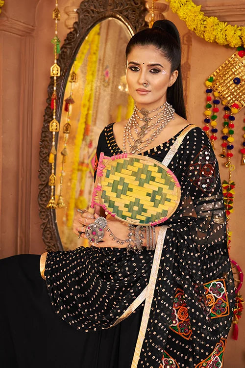 Premium Black Chaniya Choli Set for Navratri Special