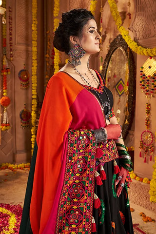 Black Color Traditional Chaniya Choli for Navratri