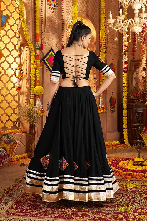 Premium Black Chaniya Choli Set for Navratri Special