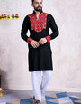 Black Navratri Special Men's Wear Kurta Collection