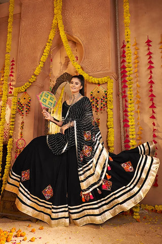 Premium Black Chaniya Choli Set for Navratri Special