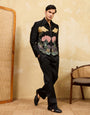 Luxury Black Bomber Jacket with Pant for Men Wedding Wear