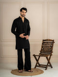 Black Imported Lachka Beads Kurta Set | Tulip Designer
