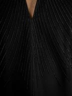 Black Imported Lachka Beads Kurta Set | Tulip Designer
