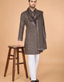 Brown Color Wedding Special Stylish Kurta for Men