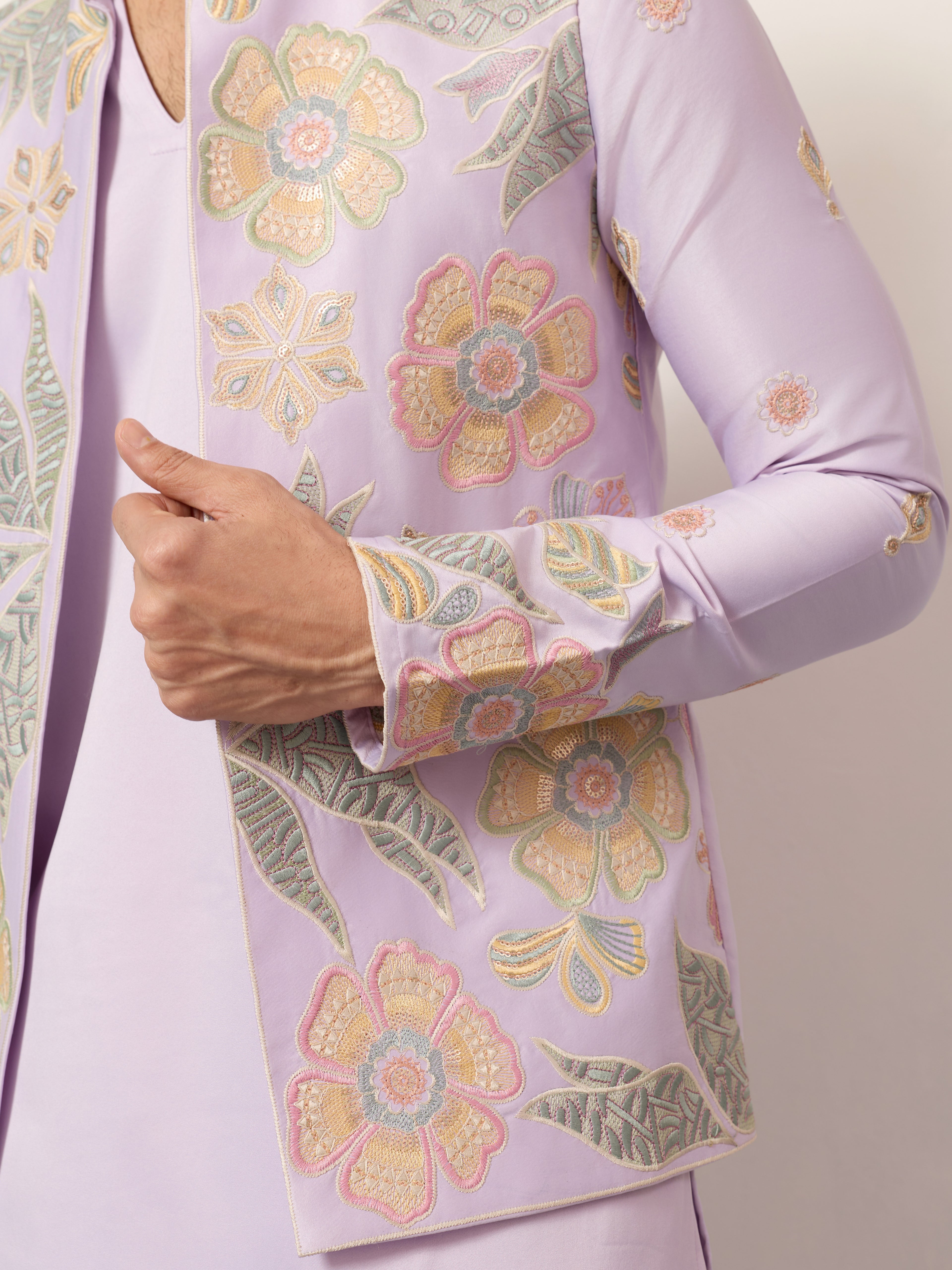 Mens Wear Designer Luxury Koti Kurta Set for Carnival Season
