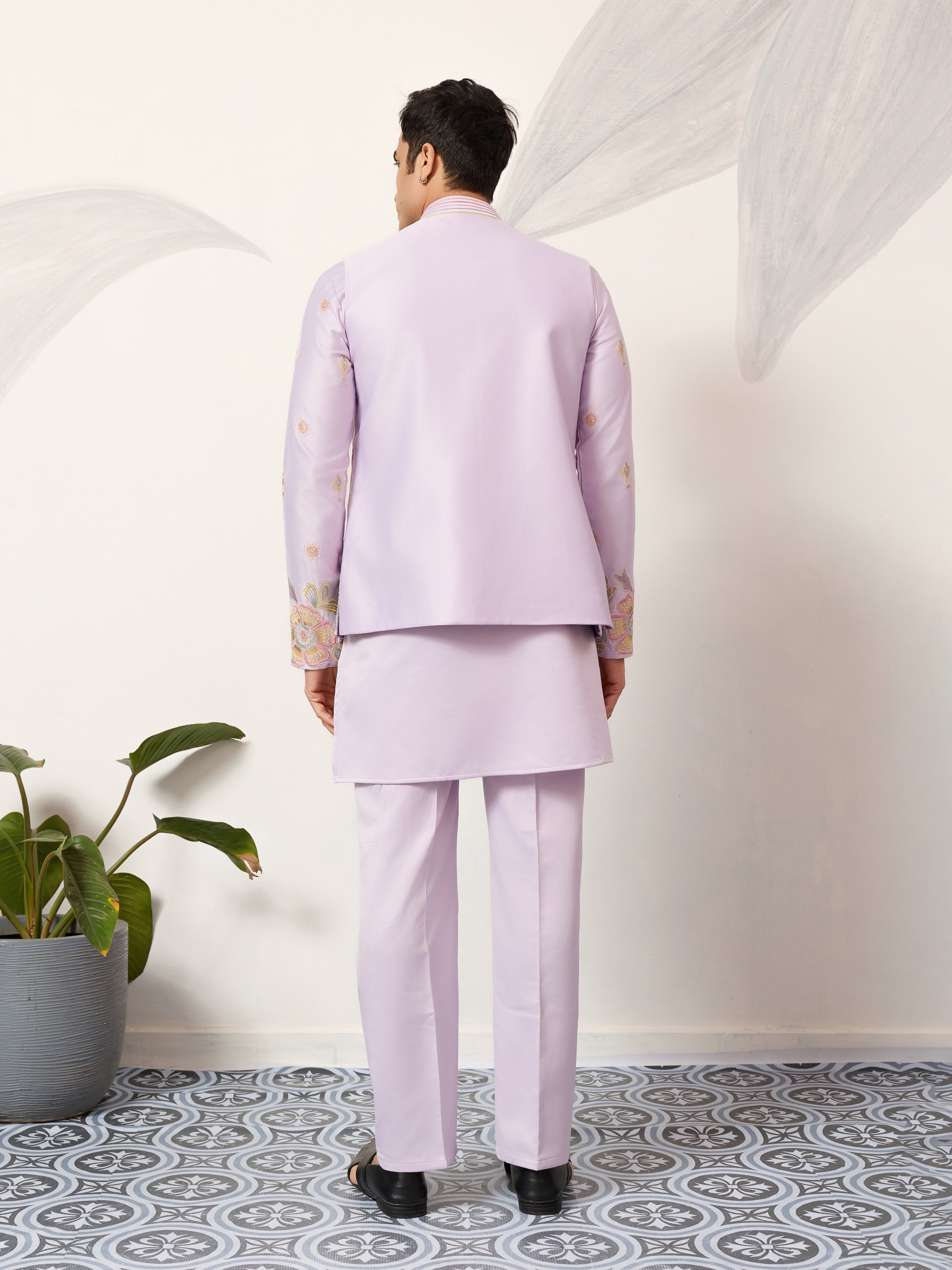 Mens Wear Designer Luxury Koti Kurta Set for Carnival Season
