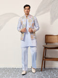 Luxury Carnival Function Special Mens Wear Koti Kurta Set

