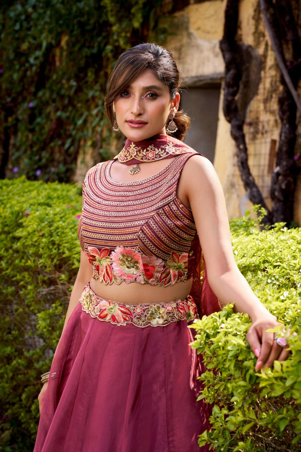 Imperial Chanda Silk Lehenga With Heirloom Embroidered Detailing