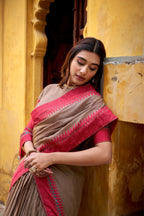 Pure Chanderi Thread Embroidered Regal Lehenga Set