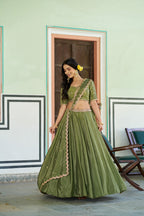 Luxury Chinon Heavy Flair Lehenga Collection for Special Occasions
