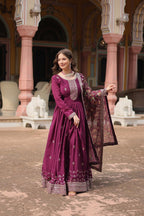 Chinon And Sequins Embroidered Work Discover the perfect ensemble to add a touch of glamour to your wardrobe and stand out from the crowd

